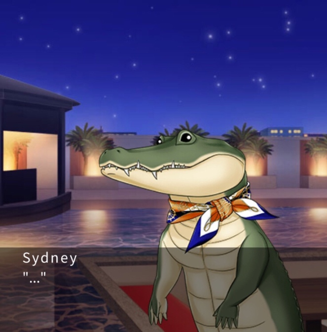 Sydney, the pet crocodile